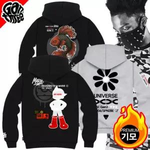 [간쓰리] 디자이너 기모 후드티 / 국내생산 맨투맨 티셔츠 남녀공용 남자 여자 남성 여성 빅사이즈 커플티