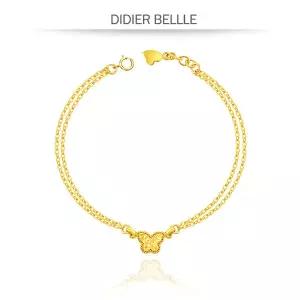 디디에벨라 24k 심플나비 두줄 팔찌3.75g