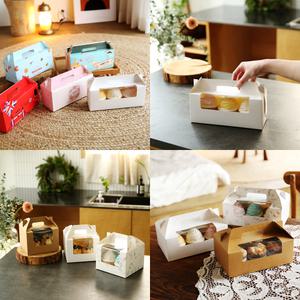 머핀상자 답례품 컵케이크 쿠키 투명창(10장)