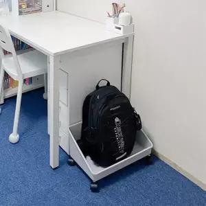 이동식 가방보관함 2P 데스크 수납선반 사무실 유치원 가방정리