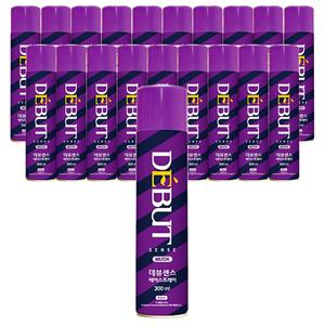 데뷰 센스 헤어스프레이 무스크향 300ml x 20개 헤어 강력 셋팅 고정 스타일링 스프레이