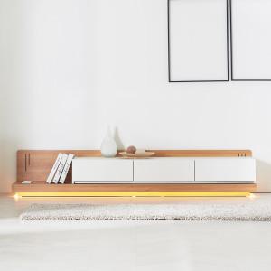 파로마 리안 LED 익스텐션 TV거실장 티비다이 거실장식장 서랍장 낮은장 LED USB가능
