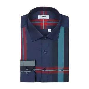 [레노마](센텀시티점)[슬림핏] 세련된느낌의 데일리용  CP 원포인트 빅체크 블루남방셔츠 (RLFSL0139-BU)