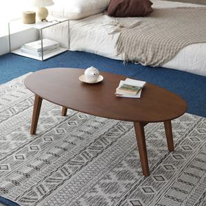 바우미스트 나르 타원형 원목 접이식 테이블 1000 (2colors)