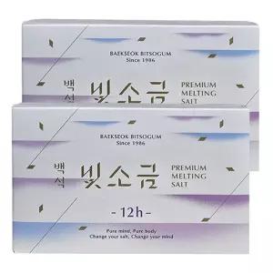 백석빛소금 1000도씨 용융소금 12시간(3gx50포)x2개