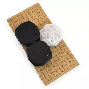 6형제 12mm 신광명석세트/바둑판세트 바둑판 장기판 바둑알 장기알