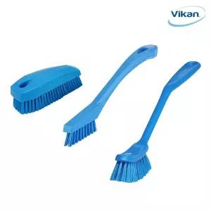 [바이칸] 주방 씽크대 욕실청소 브러쉬 3종세트 C타입(자루솔+틈새솔+핸드솔)