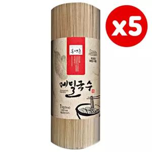 봉평촌 메밀국수 1kg 롤타입, 5개 국내산 메밀면 사리