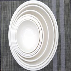 그린멜라민 굽볼 8사이즈 국접시 육수 화이트 반찬 식당 접시 업소용 펜션 앞 국물