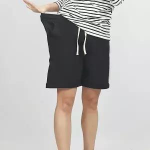 [하프클럽/] 여성 빅사이즈  여름 여성 5부 밴딩반바지