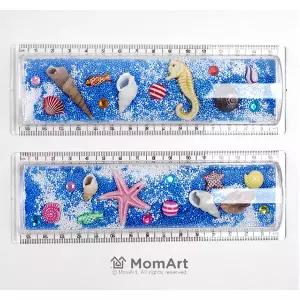 [보리보리/맘아트]맘아트 DIY 바다 자 2개 만들기 키트 클레이 공예 여름만들기