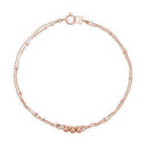 [모아르]14K 팔찌 체인 금팔찌  쓰리