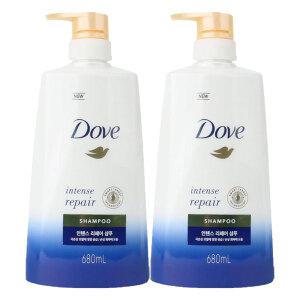도브 인텐스 리페어 샴푸 680ml 2개