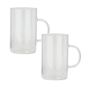 룰루홈 내열유리 머그컵, 530ml, 2개