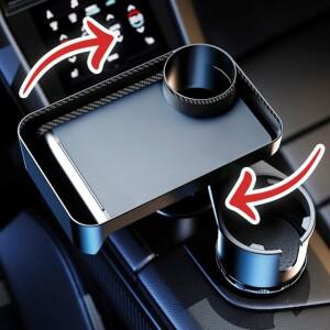 신상입고 받침대 거치대 생수 360도 추천 회전 두께조절형 차량용 콘솔 컵홀더 트레이 음료 자동차