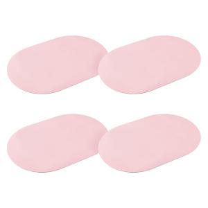 코지테이블 타원 가죽 테이블매트 핑크, 40cm, 4개