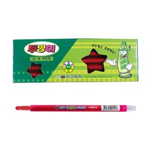 지구화학 투명이 빨강 색연필 샤프식 채점용색연필 1타(12개입)