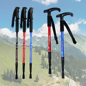 초경량 가벼운 등산 스틱 2개 양손 세트 3단 4단 일자형 T자 남성 여성 등산용 지팡이