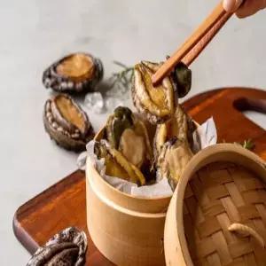 완도 자숙 손질전복 30미 총10팩 (전복내장포함 1팩3미 80g)