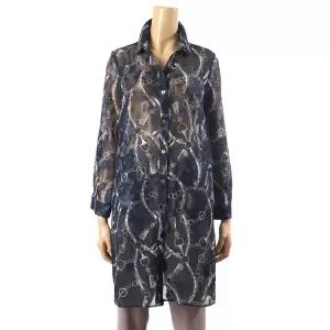 [롯데백화점]모라도 기하학나염시스루롱코트 RLM8CT410