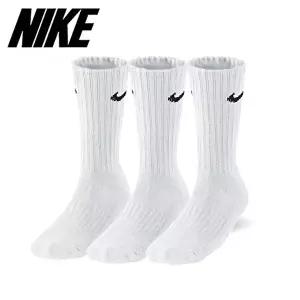[나이키][나이키] 양말 쿠션 크루삭스 장목 3p 화이트 SX4508-101