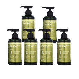 (6개)/약산성 시카 클레이 비오틴 맥주효모 탈모 샴푸500ml/두피/비듬