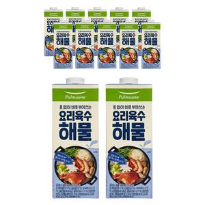 풀무원 요리육수 해물 1000ml x 12개 국물요리 간편육수