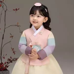 [보리보리/더예한복]QT820-봄꽃당의 여아한복 아동한복