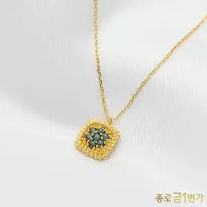 여자 순금 목걸이 피오레 3.75g 러프다이아 99.9