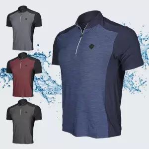 이지바이 승부사 남성 봄 여름 등산 아웃도어 집업 반팔 티셔츠(SI31LT032M)남자 빅사이즈 작업복 쿨티