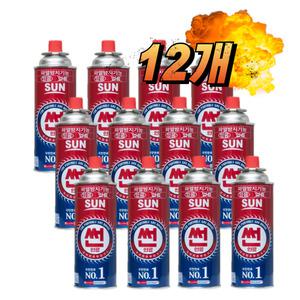 국민연료 썬연료 부탄가스 220g 12개