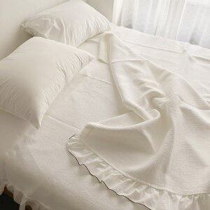 쁘띠마레 풍기인견 여름 인견누빔 화이트 스프레드 이불