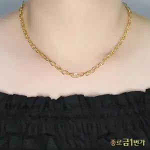 여자 순금 목걸이 꼬임 체인 18.75g