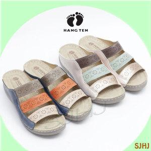 행텐 127 꽃 여성 슬리퍼/블루/베이지/편한/가벼운/세련된/이쁜/외출/산책/다양한 활동/꽃 무늬로 감각있게 ~~