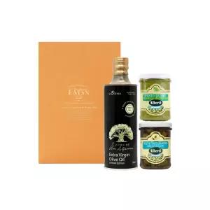 [롯데백화점]잇츠앤 [잇츠앤]움알자나L 올리브오일 알베 올리브절임 바질페스토 3종 선물세트