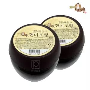 지리산 착한농부 쌀조청 국산원료 현미조청1kg 2개