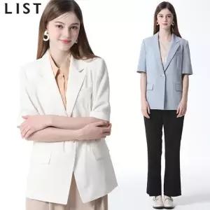 [리스트] 노블 원버튼 하프 슬리브 재킷