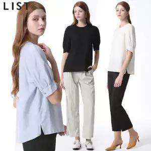 [리스트(LIST)] 린넨 퍼프 소매 블라우스