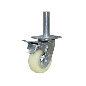 아시바바퀴비계바퀴 중량5인치 토탈앞브레이크 나일론아시바 통바퀴