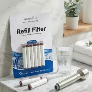 대림바스 디클린 샤워기 필터 리필 12개입