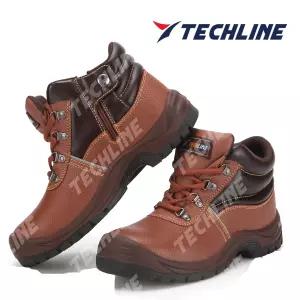 테크라인 TL-602 안전화 천연소가죽 부드러운 발목
