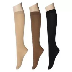 [서울양말]개별포장 고탄력 판타롱 밴드 스타킹 10켤레 국산 80D 고급 두꺼운 무릎스타킹