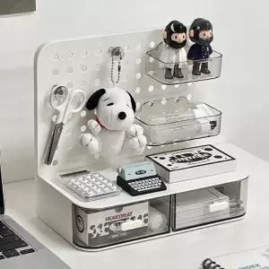 구디푸디 올인원 데스크 타공판보드 분리 수납 정리함 (2color)