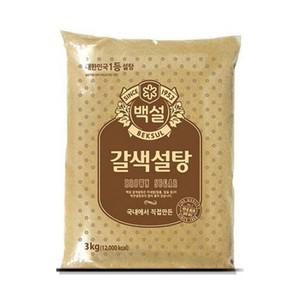 CJ제일제당 백설 갈색설탕 3kg