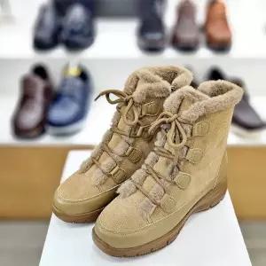 [탠디]큐티 전체 털 방한 여성 4CM 통굽 부츠 베지 X24519_DG