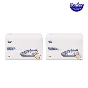 자우버 흰운동화, 크록스 깔끔세척 신발클리너 25매 x2개