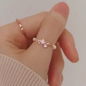 [더블유비엘] 925실버 베아 천연 담수진주 나비 반지