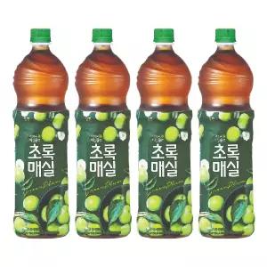 웅진식품 초록매실 1.5L 4개