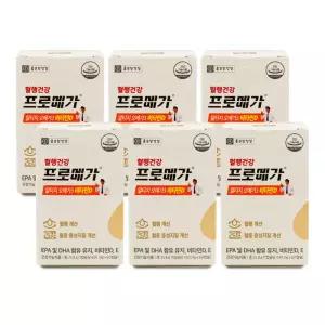 종근당건강 혈행 건강 장용성 프로메가 알티지 오메가3 비타민D 430mg x 60캡슐 6개