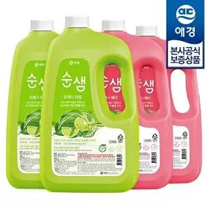 [애경][비밀] 순샘 프레시 주방세제 3L x4개